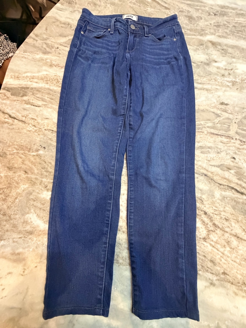 PAIGE Verdugo Crop Jeans Womens 26 Dark Wash Skinny Stretch Denim